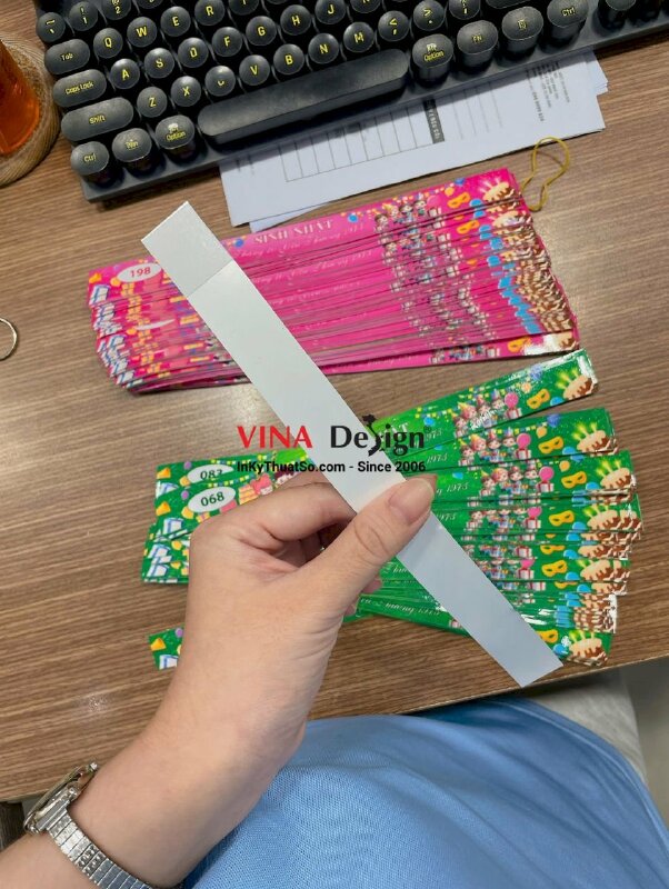 In vòng đeo tay sự kiện dùng 1 lần, in PP cán bóng - INKTS3553