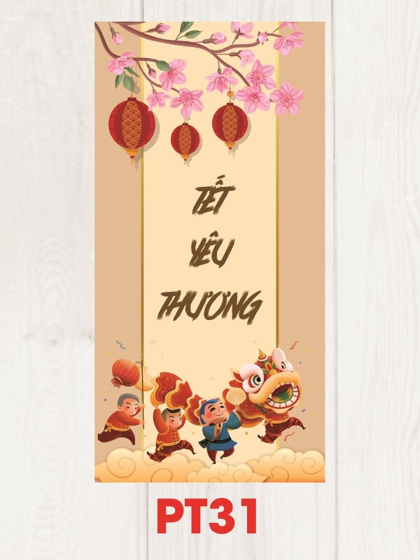 Mẫu bao lì xì png Tết Yêu Thương - Mã PT31 - INKTS2487