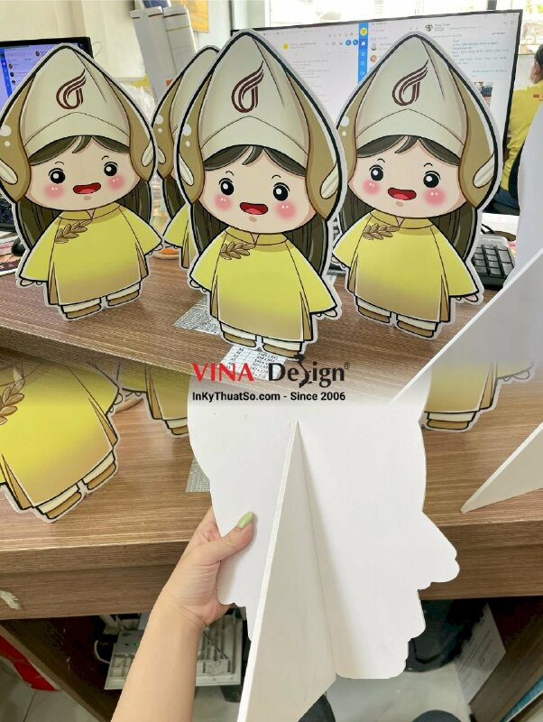 Mô hình Standee Formex Chibi Mascot linh vật nhãn hàng gạo thực phẩm thức ăn Food - INKTS1253