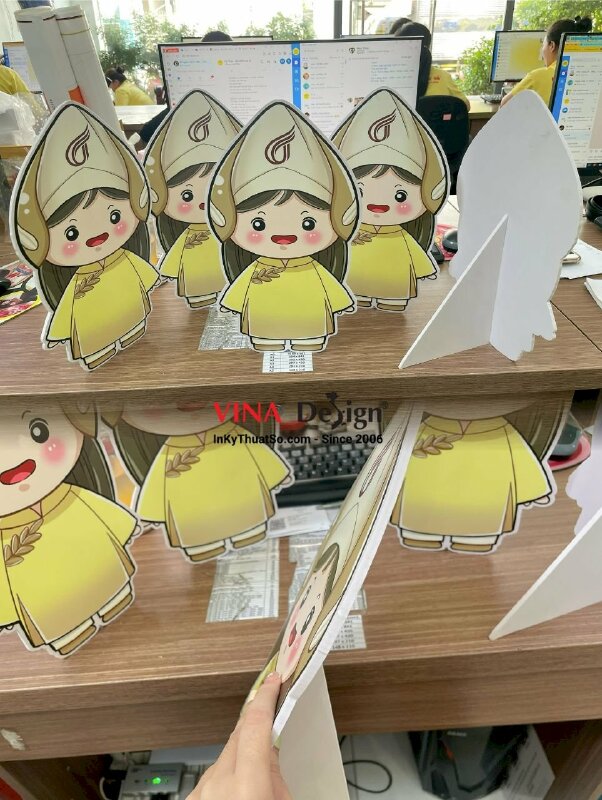 Mô hình Standee Formex Chibi Mascot linh vật nhãn hàng gạo thực phẩm thức ăn Food - INKTS1253