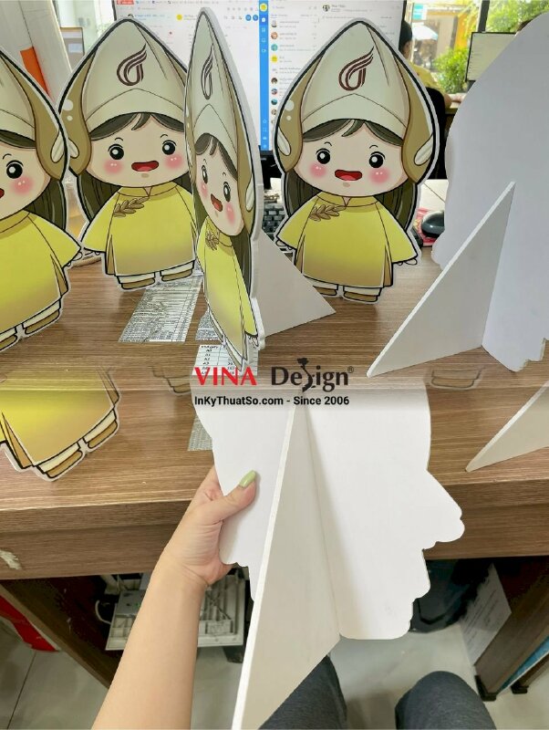 Mô hình Standee Formex Chibi Mascot linh vật nhãn hàng gạo thực phẩm thức ăn Food - INKTS1253
