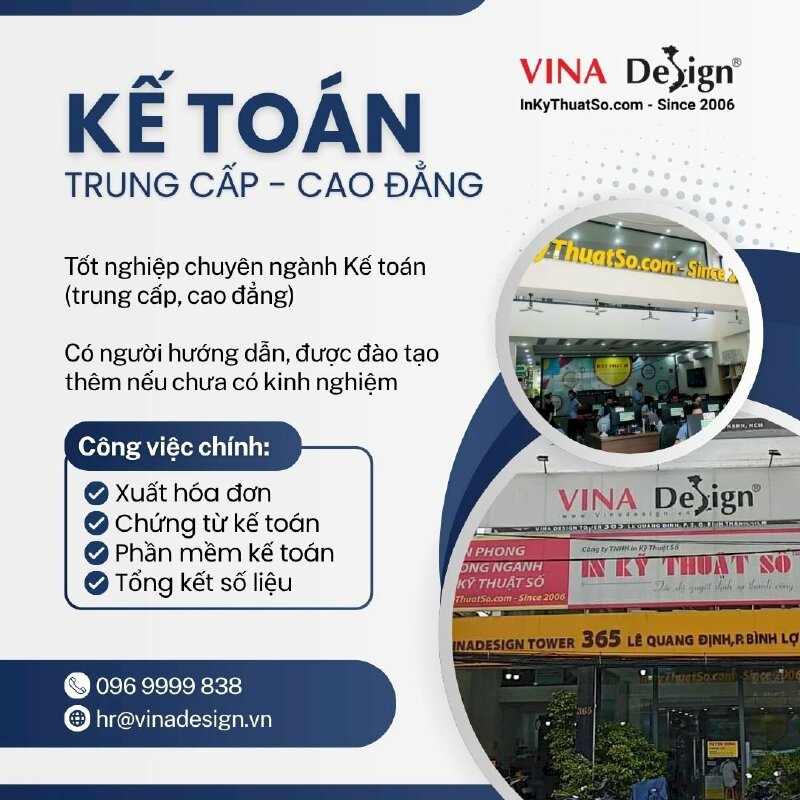 Công ty In Kỹ Thuật Số tuyển dụng Kế toán Kho