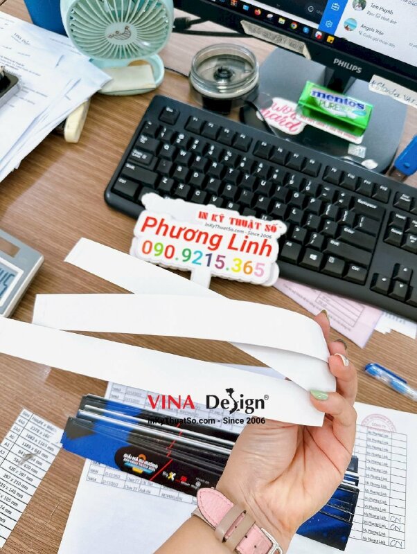 Vòng tay giấy dùng 1 lần, vòng tay giấy sự kiện khóa học đào tạo bán hàng trực tuyến - INKTS1096