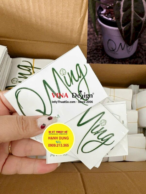 DTF logo dán chậu cây nhựa, in tem dán UV DTF số lượng lớn - INKTS3643