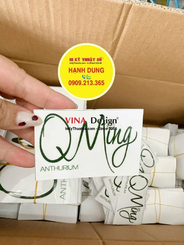 DTF logo dán chậu cây nhựa, in tem dán UV DTF số lượng lớn - INKTS3643