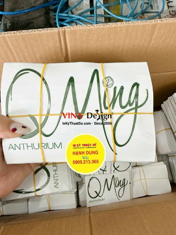 DTF logo dán chậu cây nhựa, in tem dán UV DTF số lượng lớn - INKTS3643