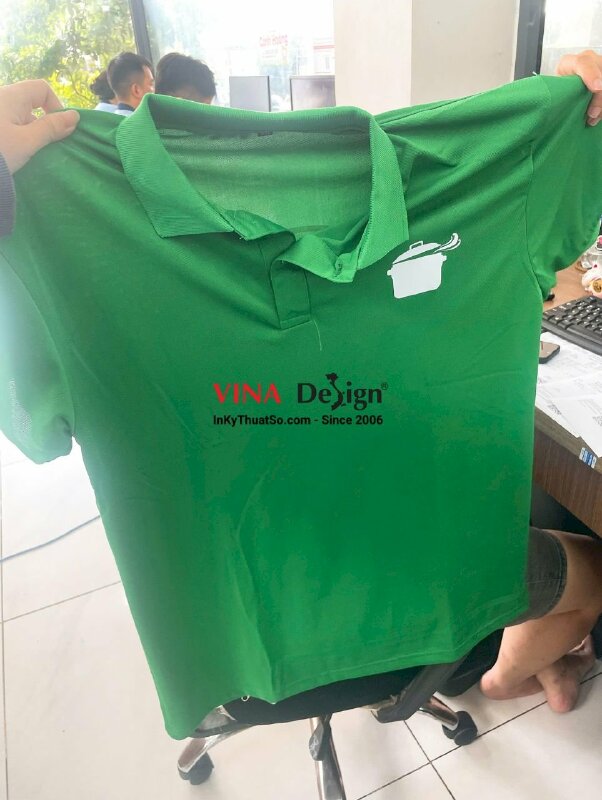 In áo thun đồng phục tiệm bánh cuốn, Pet nhiệt ủi áo thun khách hàng mang đến - INKTS3654