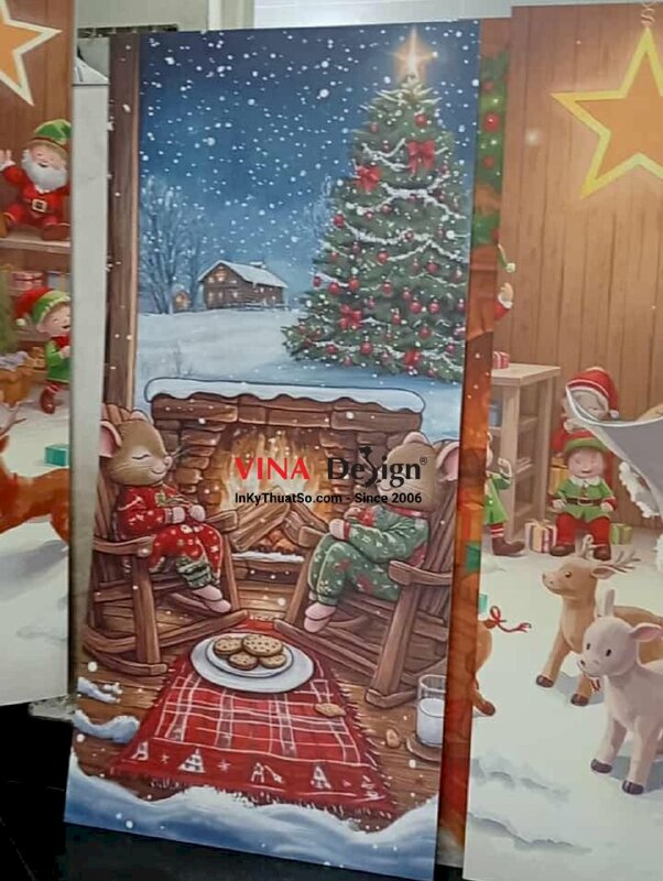 In background Giáng Sinh, backdrop Noel, phông nền Xmas từ Formex - INKTS3603