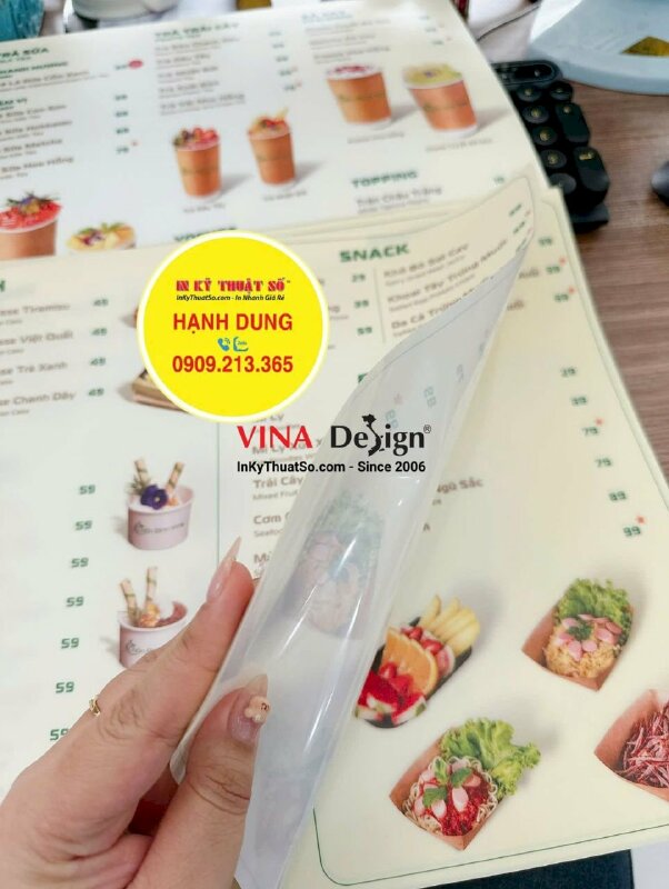 In backlit film mực UV không cán keo - INKTS06