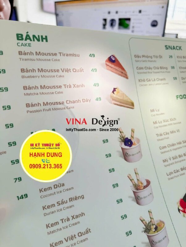 In backlit film mực UV không cán keo - INKTS06