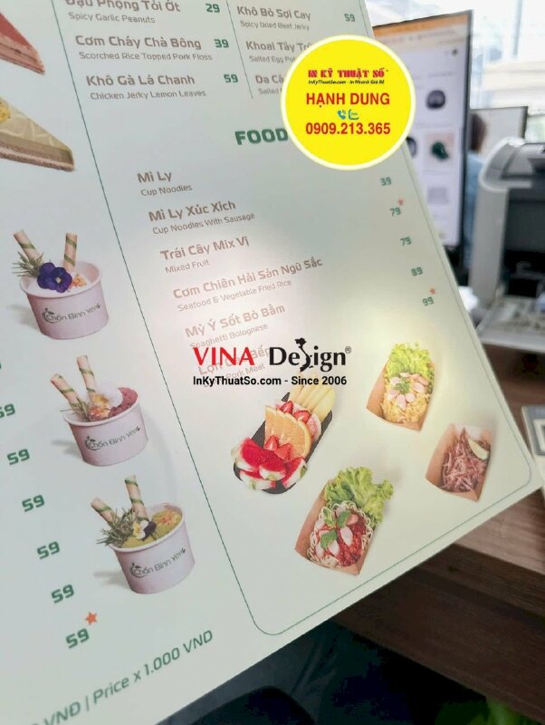 In backlit film mực UV không cán keo - INKTS06