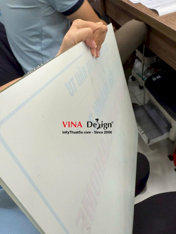 In bảng công ty mica, bảng tên chi nhánh công ty từ Mica trong 5li, in UV ngược - INKTS3607