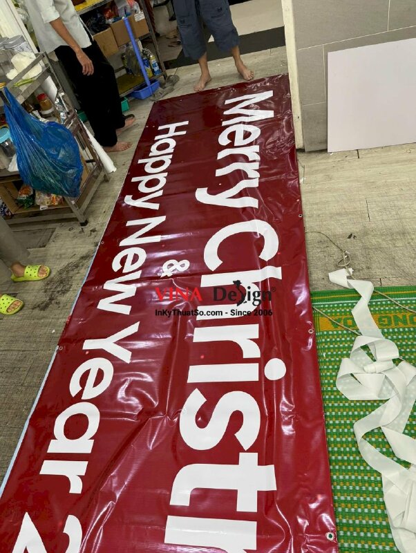 In băng rôn Mừng Chúa Giáng Sinh, băng rôn Giáng Sinh, băng rôn Noel, Merry Christmas - INKTS3667