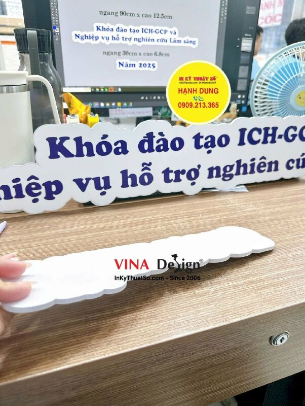 In banner chữ Formex trang trí văn phòng, cắt CNC theo viền - INKTS3648