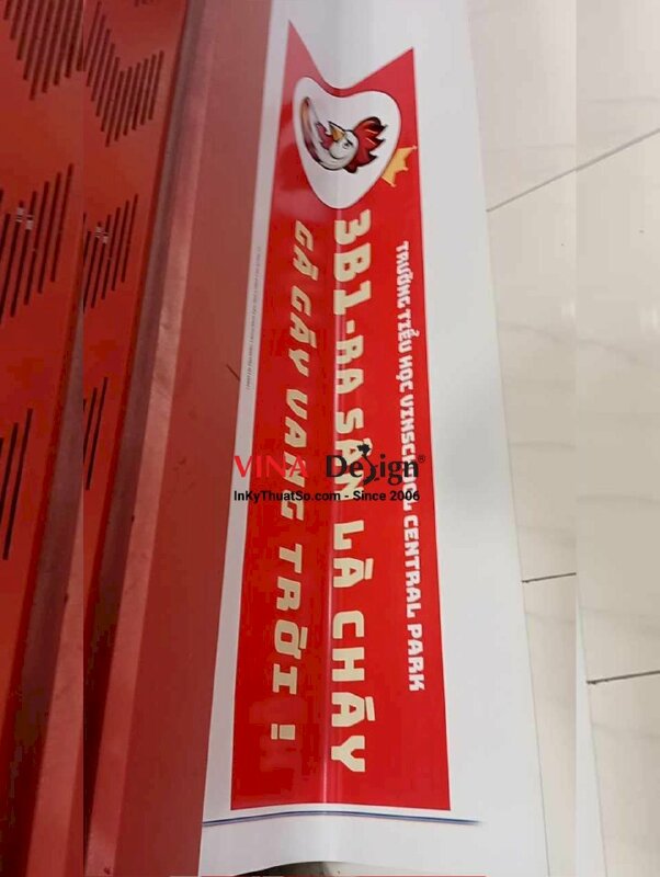 In banner ngang cổ vũ lớp tiểu học, bạt hiflex 3.8dzem, đóng khoen 4 góc - INKTS3602
