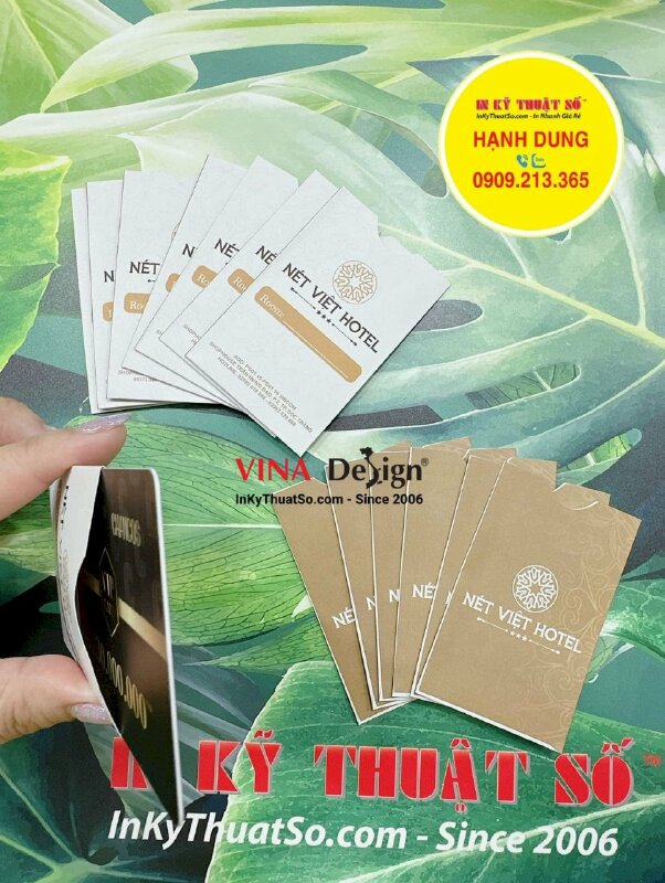 In bao giấy đựng thẻ nhựa khách sạn - INKTS866