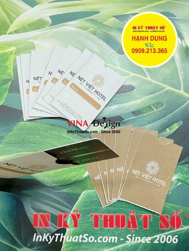 In bao giấy đựng thẻ nhựa khách sạn - INKTS866