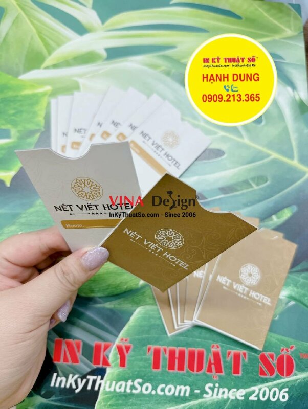 In bao giấy đựng thẻ nhựa khách sạn - INKTS866
