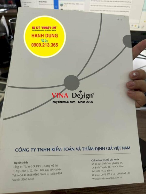 In bìa sổ tay theo yêu cầu, in bìa sổ cứng bế ô cửa sổ - INKTS855