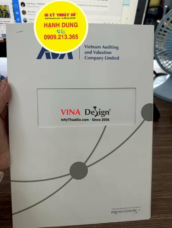 In bìa sổ tay theo yêu cầu, in bìa sổ cứng bế ô cửa sổ - INKTS855