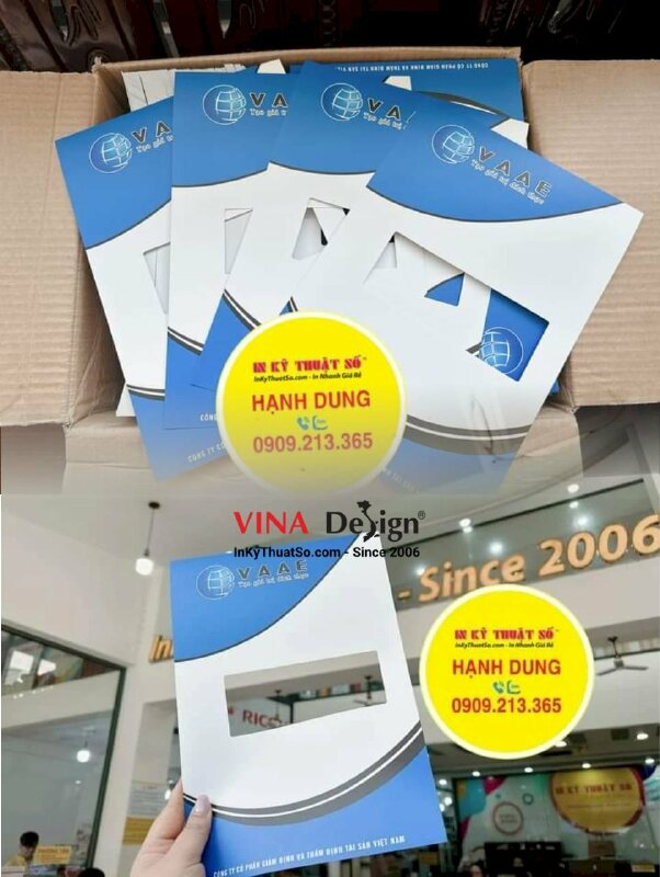 In bìa sổ tay theo yêu cầu, in bìa sổ cứng bế ô cửa sổ - INKTS855
