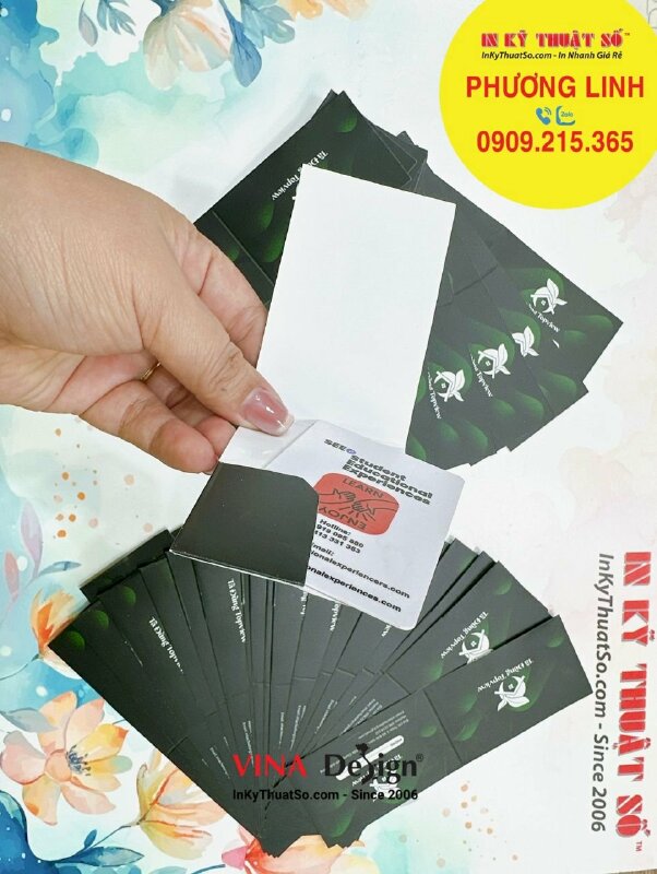 In bọc giấy đựng thẻ nhựa PVC thẻ phòng homestay - INKTS1220