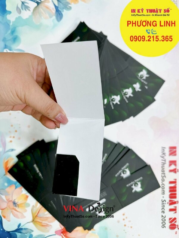 In bọc giấy đựng thẻ nhựa PVC thẻ phòng homestay - INKTS1220