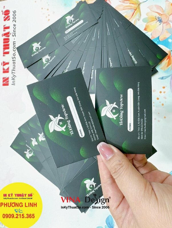 In bọc giấy đựng thẻ nhựa PVC thẻ phòng homestay - INKTS1220