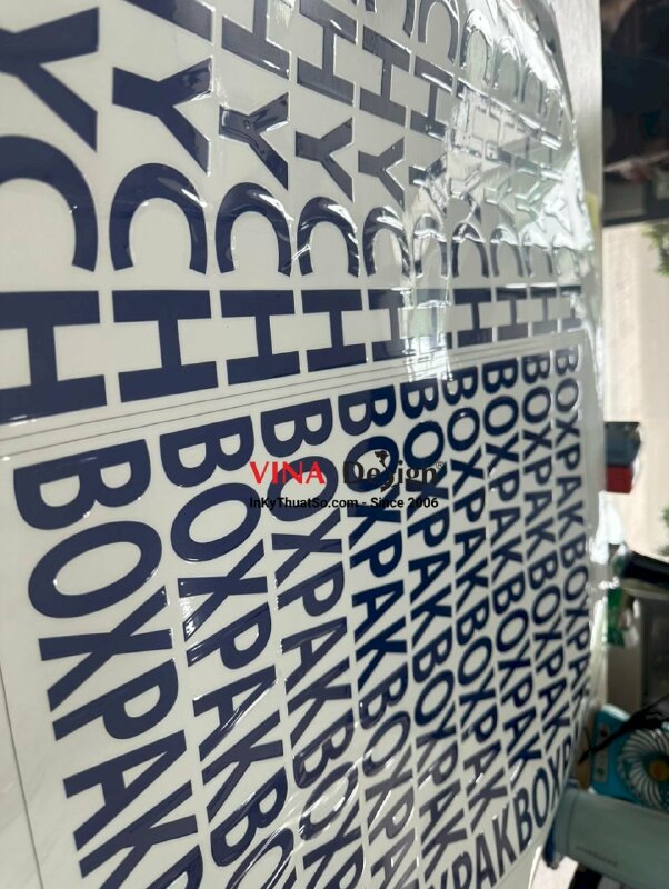 In chữ UV DTF, nhãn chữ DTF theo yêu cầu - INKTS1087