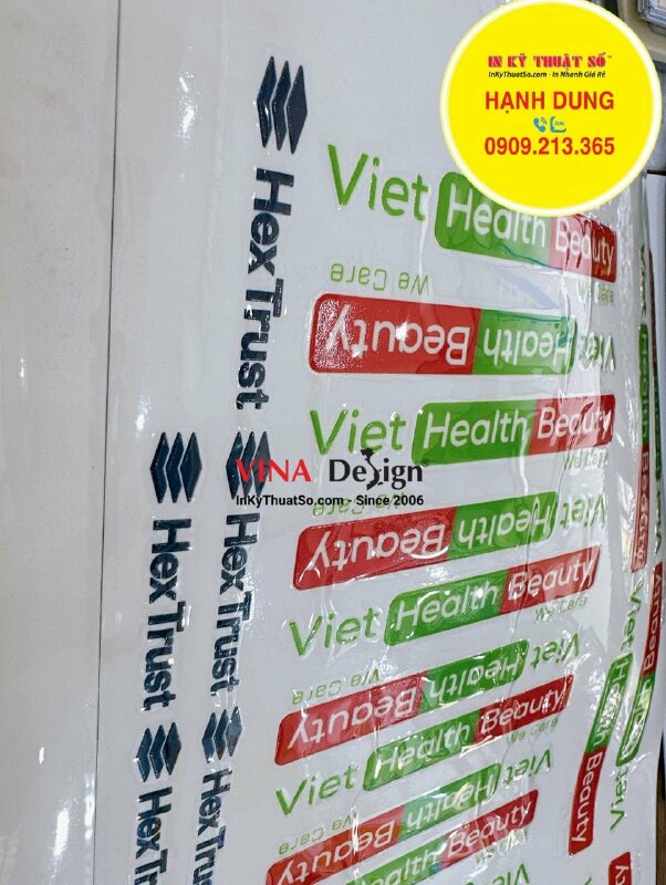 In tem dán UV DTF logo công ty, logo thương hiệu, logo nhãn hàng - INKTS1114