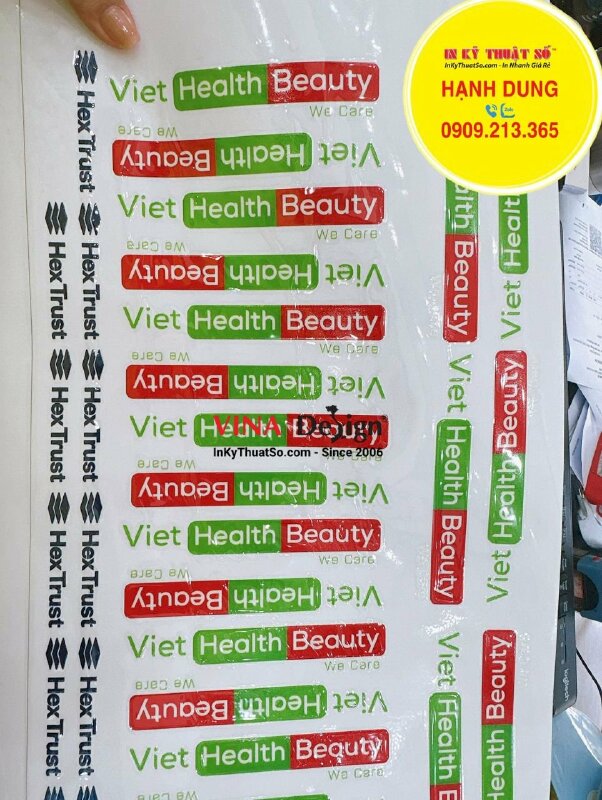 In tem dán UV DTF logo công ty, logo thương hiệu, logo nhãn hàng - INKTS1114