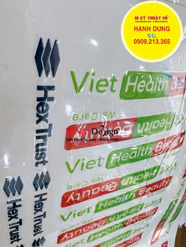 In tem dán UV DTF logo công ty, logo thương hiệu, logo nhãn hàng - INKTS1114