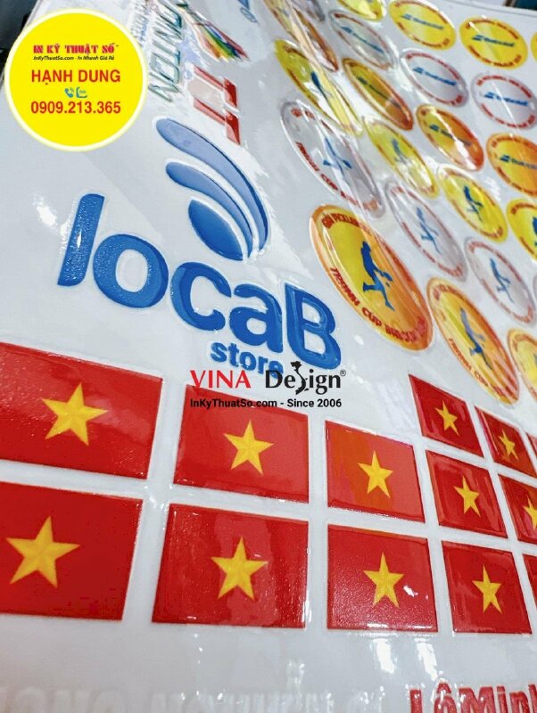 In logo tem dán UV DTF theo yêu cầu - INKTS1115