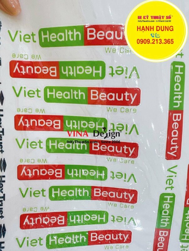 In tem dán UV DTF logo công ty, logo thương hiệu, logo nhãn hàng - INKTS1114