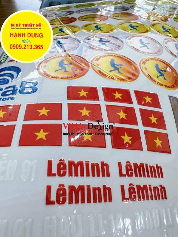 In logo tem dán UV DTF theo yêu cầu - INKTS1115