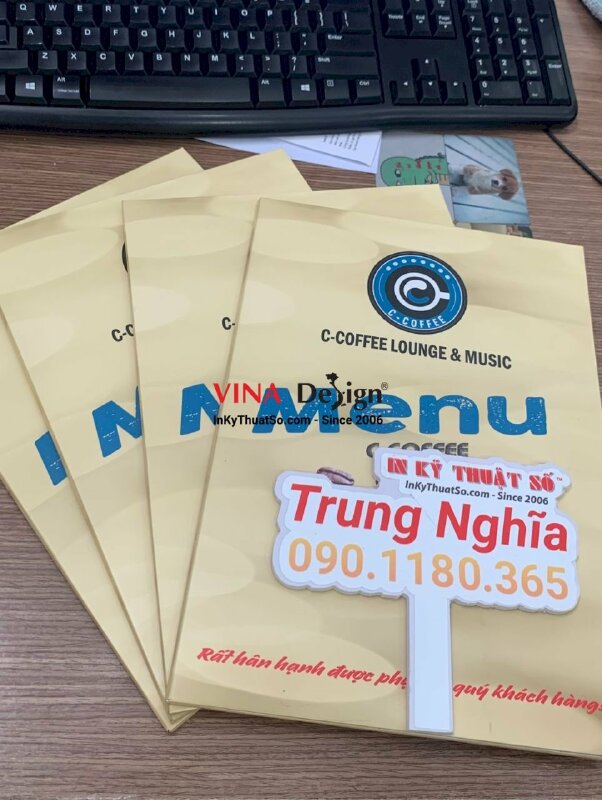 In menu quán coffee lounge & music - INKTS523