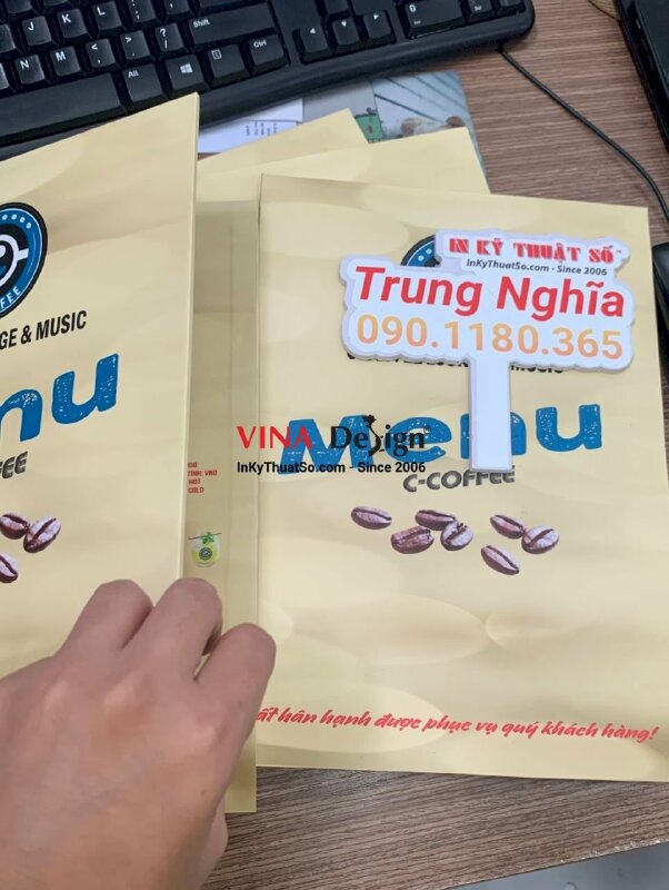 In menu quán coffee lounge & music - INKTS523