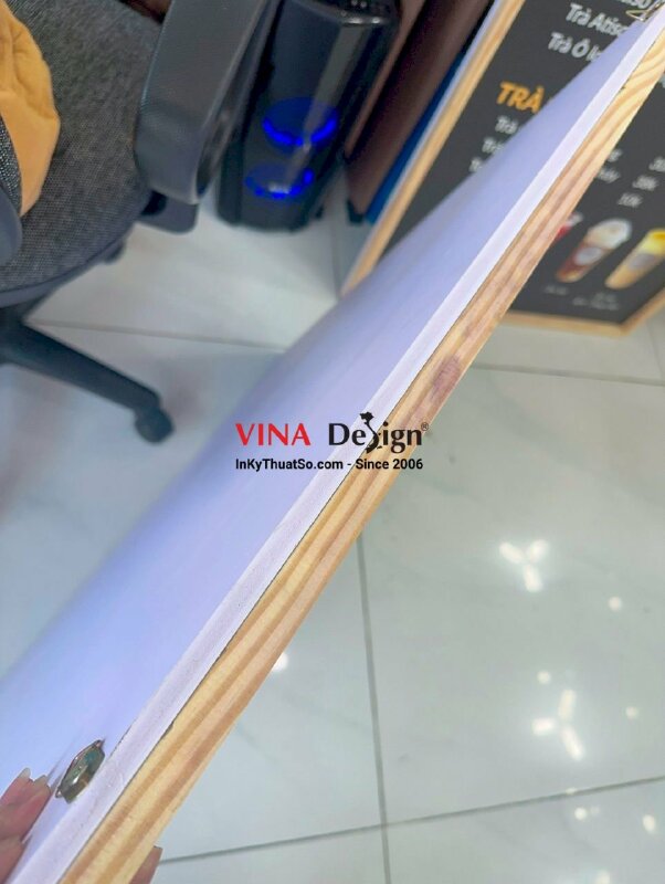 In menu treo tường, làm bảng menu treo tường quán coffee - INKTS695