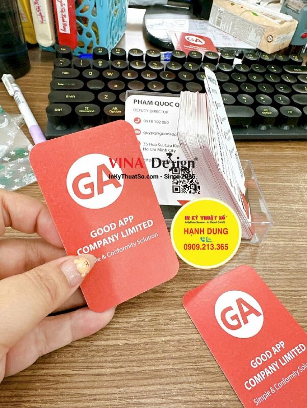 In name card nhanh giấy mỹ thuật Econo, bo góc, chức danh Deputy director Phó Giám Đốc - INKTS3637