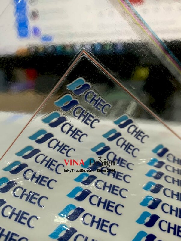 In nhãn DTF, tem nhãn logo UV DTF dán lên mọi vật liệu, 3D nổi, chống nước, kháng xước - INKTS770