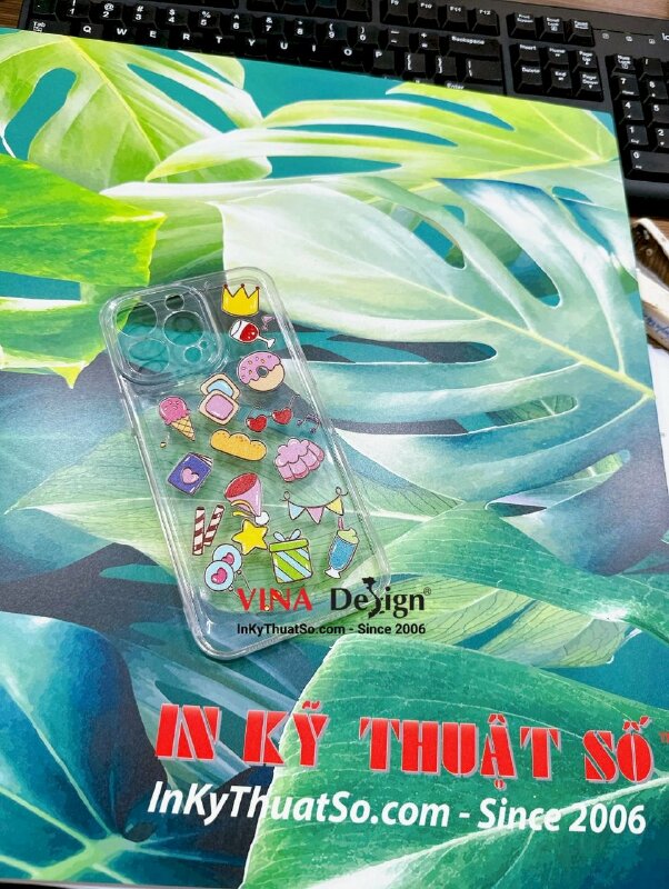 In sticker DTF dán ốp lưng điện thoại, sticker cào không tróc, kháng nước, chống trầy - INKTS807