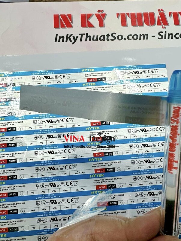 In tem bạc thiết bị điện, mô tơ, máy phát, biến thế điện - INKTS1020