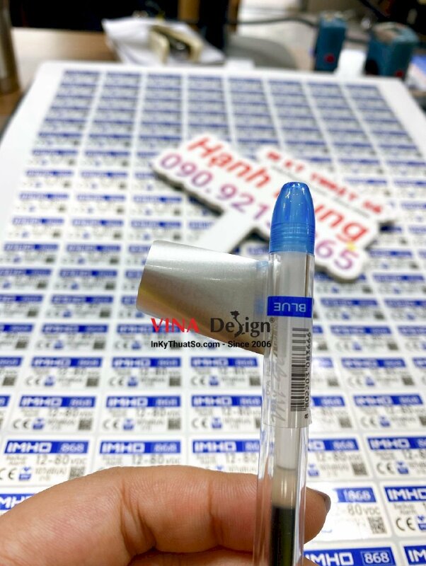 In tem nhãn decal bạc, tem bạc thiếc - INKTS676