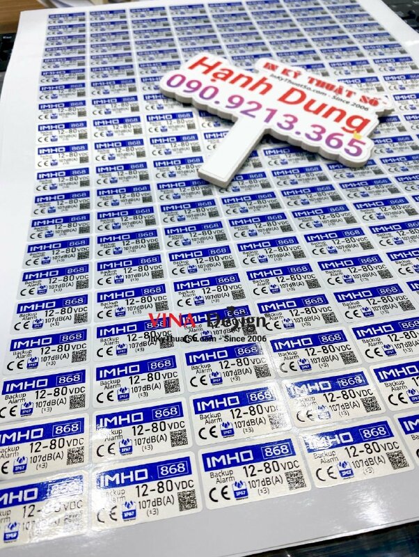 In tem nhãn decal bạc, tem bạc thiếc - INKTS676