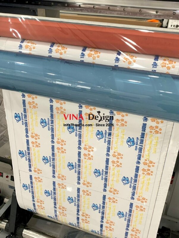 In tem nhãn logo công ty chúc mừng năm mới, tem nổi UV DTF in UV - INKTS1090