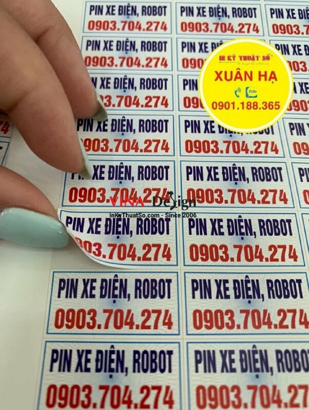 In tem niêm phong sản phẩm, tem decal vỡ niêm phong Pin xe điện, robot - INKTS1199