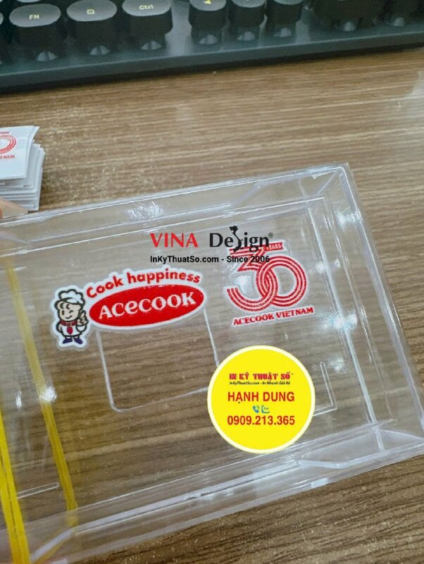 In tem UV DTF HCM logo nhà sản xuất mì ăn liền - INKTS3640