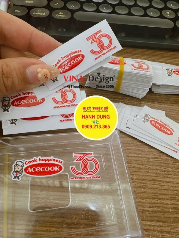 In tem UV DTF HCM logo nhà sản xuất mì ăn liền - INKTS3640