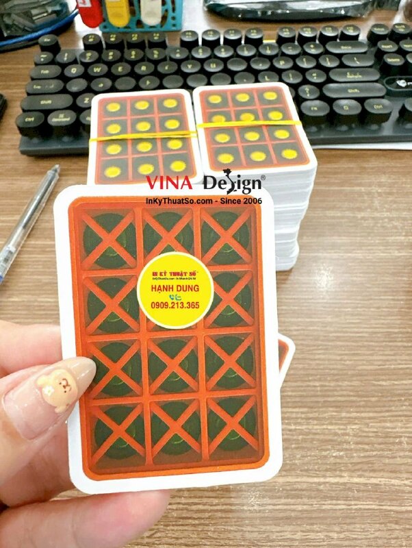 In thẻ boardgame theo yêu cầu, in giấy C300gsm, cán mờ, làm khuôn bế riêng đúng kích thước - INKTS3657