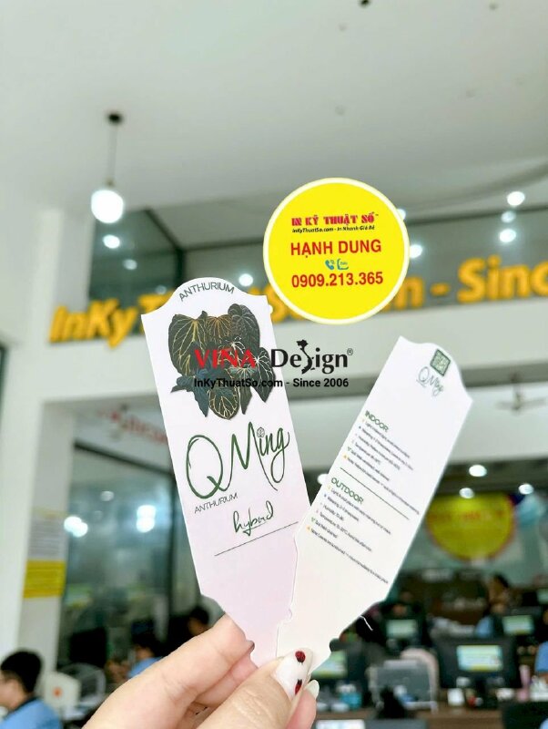 In thẻ cắm name tag nhựa PVC ghi chú, đánh dấu thông tin cây cảnh - INKTS3642